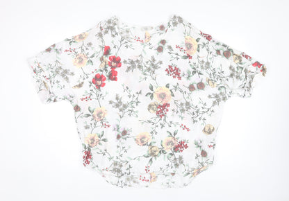 Giulia Women's Multicoloured Floral Linen Blouse M