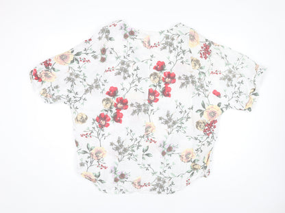 Giulia Women's Multicoloured Floral Linen Blouse M