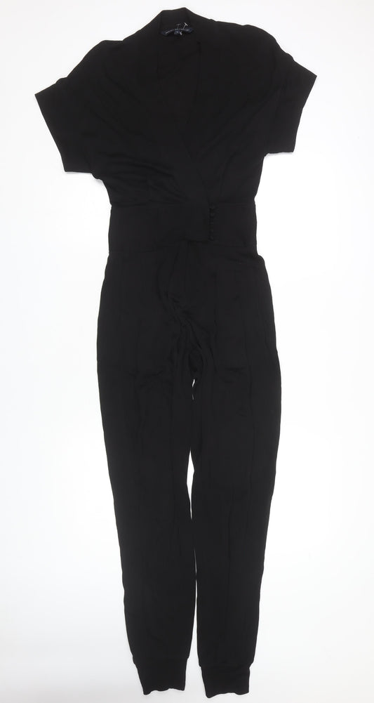 French Connection Women's Black Jumpsuit Size 6
