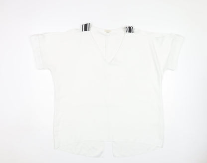 Womens UK Size 18 River Island White Basic Blouse