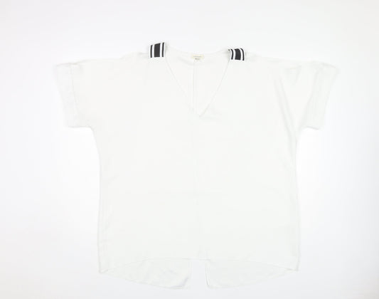 Womens UK Size 18 River Island White Basic Blouse