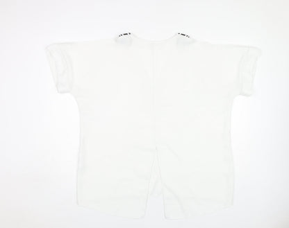 Womens UK Size 18 River Island White Basic Blouse