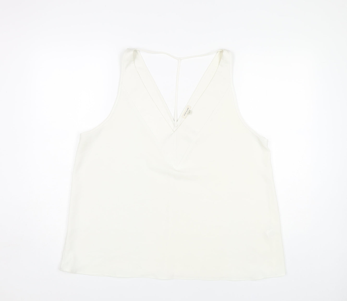 Womens UK Size 18 River Island White  Tank