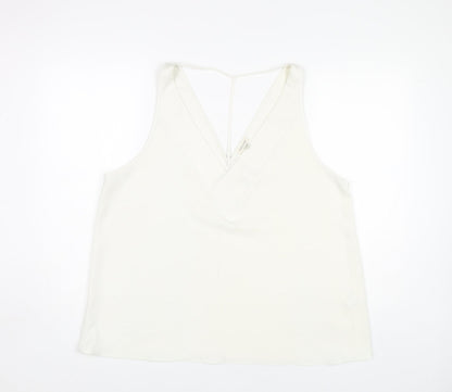 Womens UK Size 18 River Island White  Tank