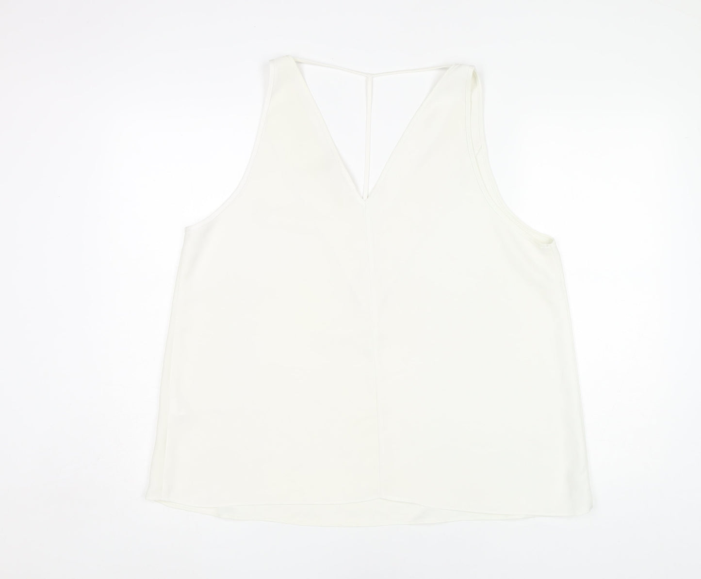 Womens UK Size 18 River Island White  Tank