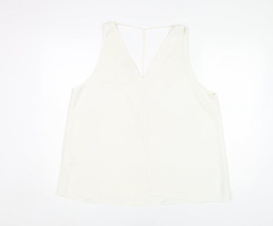 Womens UK Size 18 River Island White  Tank