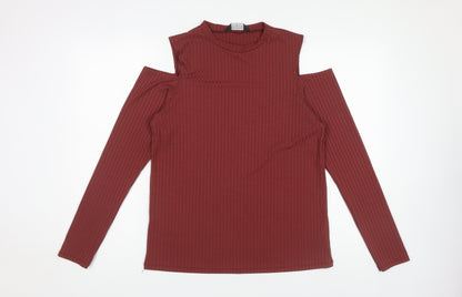 Womens UK Size 16 Dorothy Perkins Red Basic T-Shirt