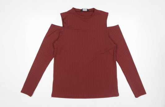 Womens UK Size 16 Dorothy Perkins Red Basic T-Shirt