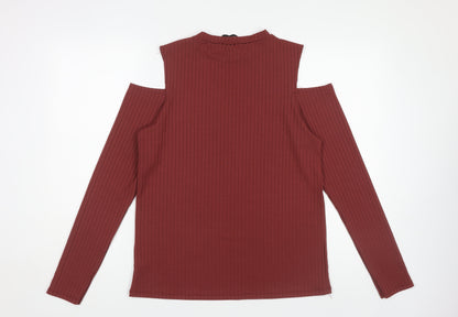 Womens UK Size 16 Dorothy Perkins Red Basic T-Shirt