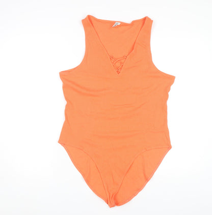 River Island Women's Orange Bodysuit Size 18