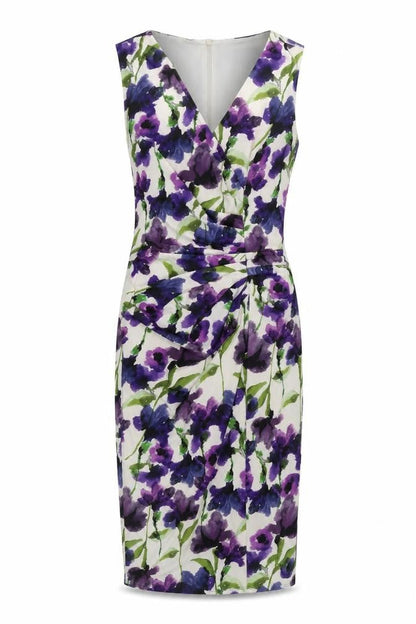 Phase Eight Women's Multicoloured Floral Sheath Dress Size 8