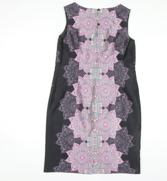 Monsoon Women's Multicoloured Sheath Dress Size 12
