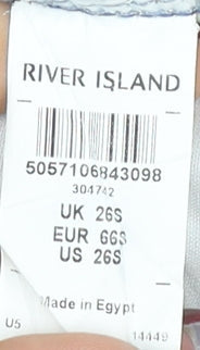 River Island Women's Blue Skinny Denim Jeans 2XS