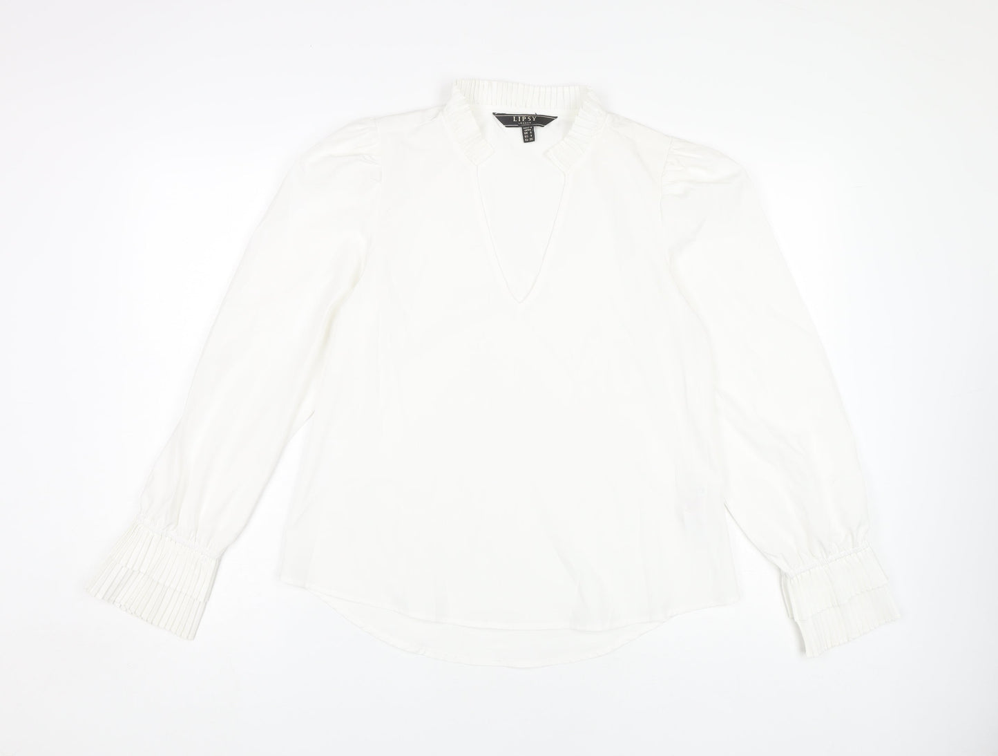 Womens UK Size 8 Lipsy White  Blouse
