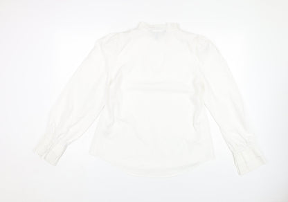 Womens UK Size 8 Lipsy White  Blouse