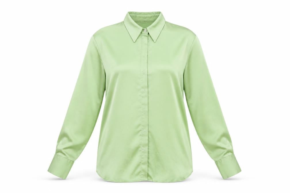 Womens UK Size M MNG Green  Button-Up