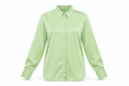 Womens UK Size M MNG Green  Button-Up