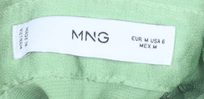 Womens UK Size M MNG Green  Button-Up