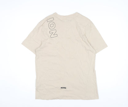Religion Men’s Beige Crew Neck T-Shirt, Size L