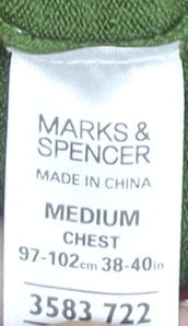 Marks and Spencer Men's Green M Pullover Jumper