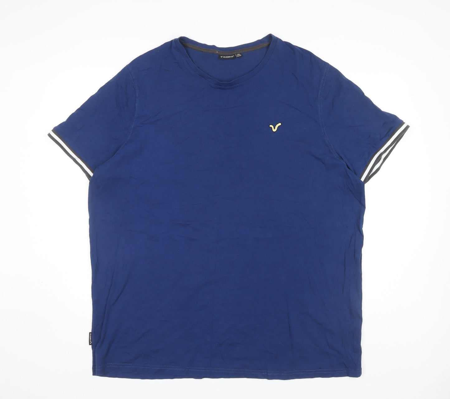 Voi Jeans Co Men's Blue 2XL Crew Neck T-Shirt