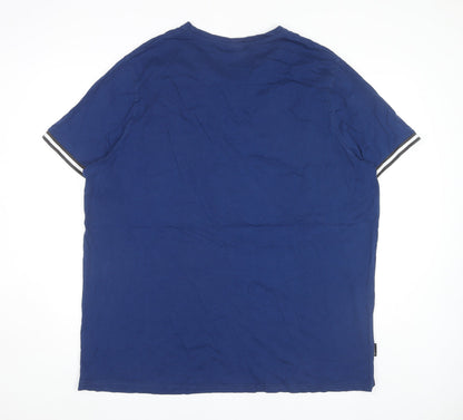 Voi Jeans Co Men's Blue 2XL Crew Neck T-Shirt
