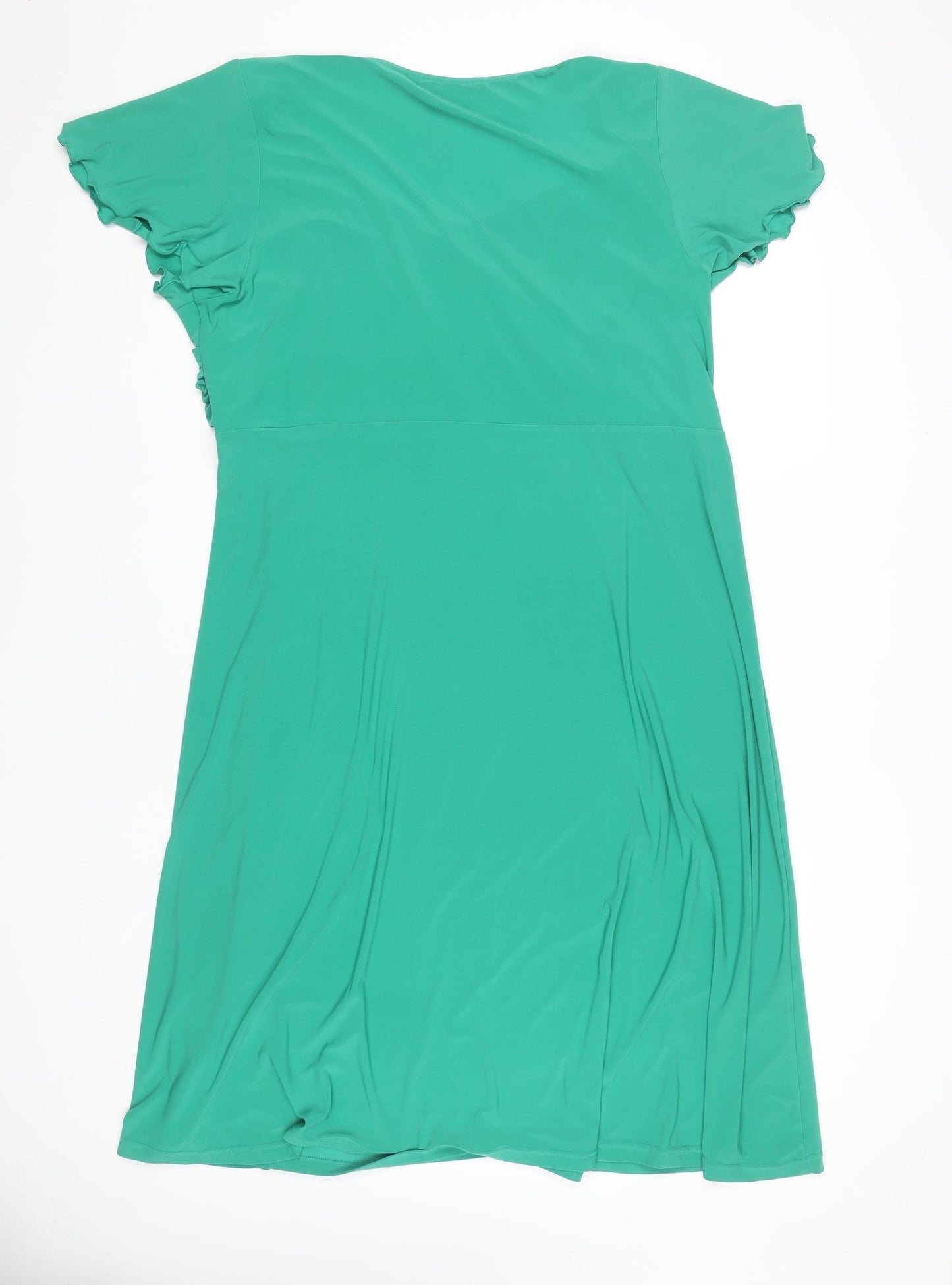 Joanna Hope Women's Green V-Neck Dress Size 22