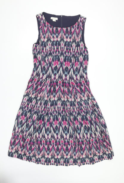 Monsoon Women's Multicoloured Geometric Dress, Size 14