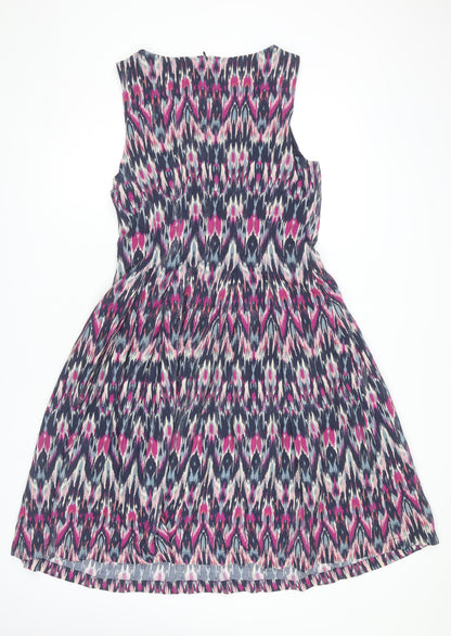 Monsoon Women's Multicoloured Geometric Dress, Size 14