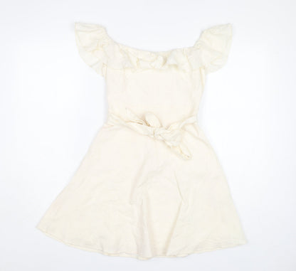 Zara Women’s Ivory A-Line Dress, S
