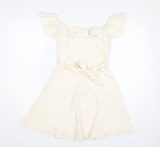 Zara Women’s Ivory A-Line Dress, S