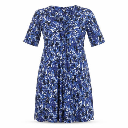 East Women's Blue A-Line Dress, M, Floral, Spring/Summer