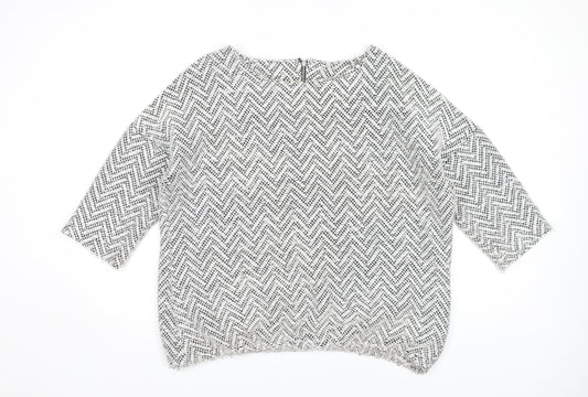 Womens UK Size 14 NEXT Grey Pullover Jumper