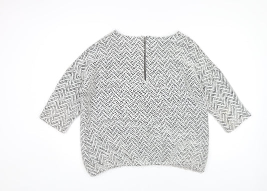 Womens UK Size 14 NEXT Grey Pullover Jumper
