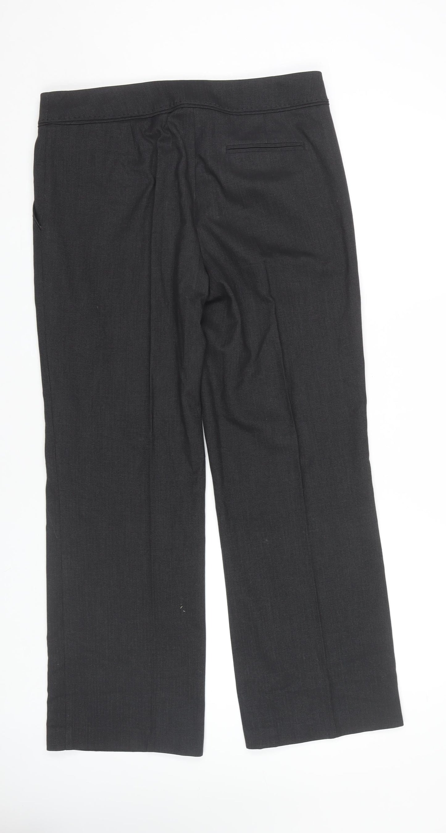 Womens UK Size 12 Marks and Spencer Regular Fit Dress Pants Black Trousers