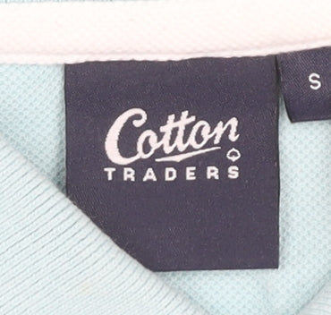 Cotton Traders Men's Blue Polo Shirt, S, Casual Style