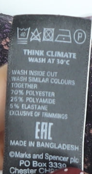 Womens UK Size 12 Marks and Spencer Regular Fit  Multicoloured Trousers