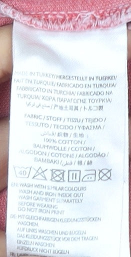 Gant Men's Pink Polo Shirt L Short Sleeve Cotton