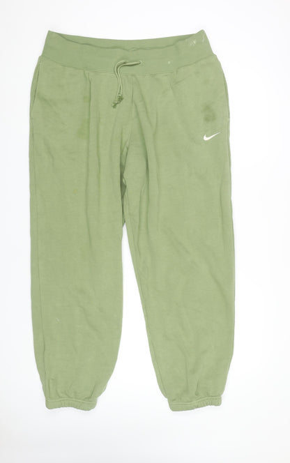Nike Men's Green Jogger Trousers - Size L
