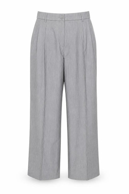 Womens UK Size 4 Monki Relaxed Fit Dress Pants Grey Trousers