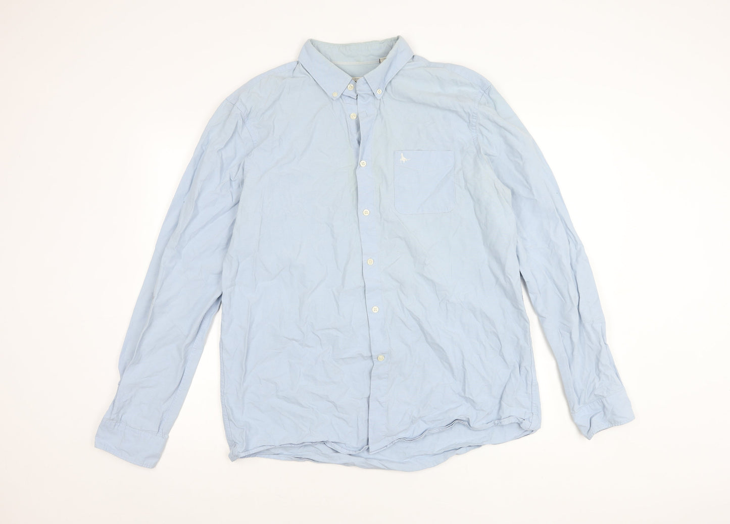 Jack Wills Men's XL Blue Classic Fit Button-Up Shirt