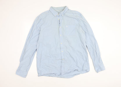 Jack Wills Men's XL Blue Classic Fit Button-Up Shirt