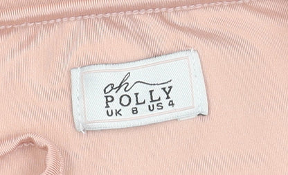 Oh Polly Women's Pink Slip Dress Size 8