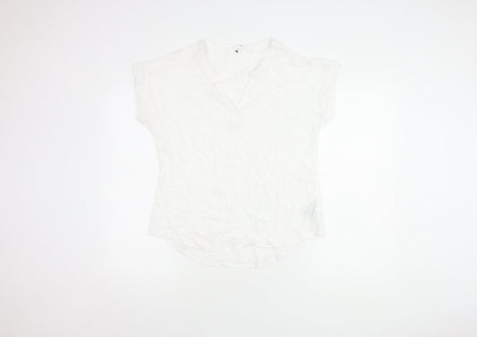 GAP Women's White Blouse XS, Sleeveless, Cotton