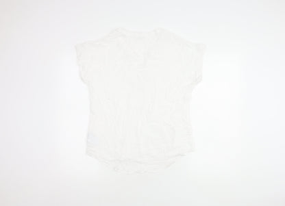 GAP Women's White Blouse XS, Sleeveless, Cotton
