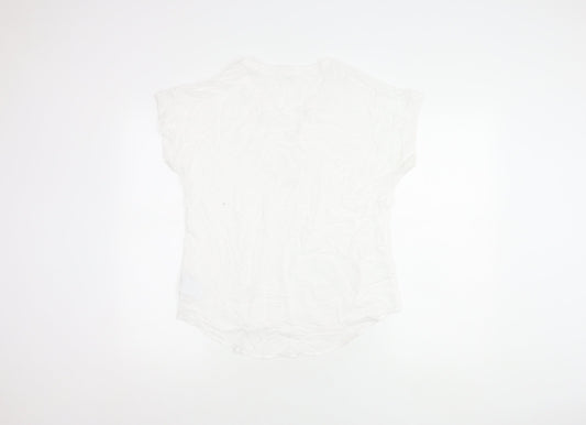 GAP Women's White Blouse XS, Sleeveless, Cotton