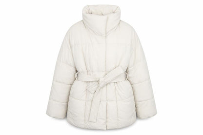 Go.G.G Women's Ivory Puffer Jacket XL Casual Style