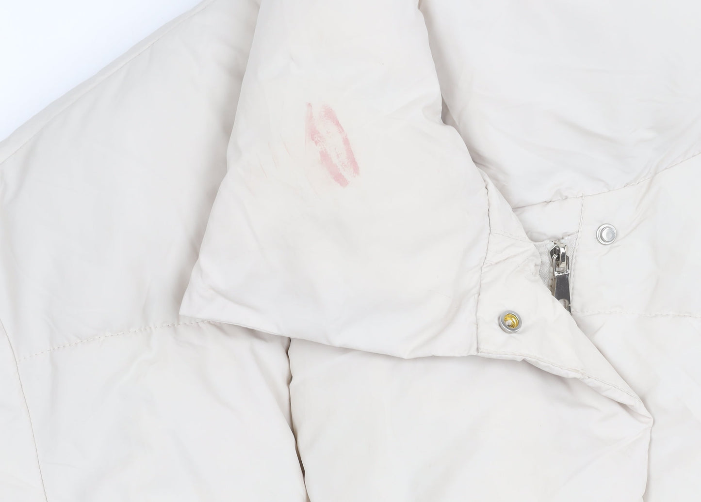 Go.G.G Women's Ivory Puffer Jacket XL Casual Style