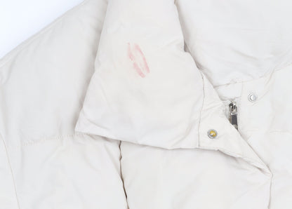 Go.G.G Women's Ivory Puffer Jacket XL Casual Style