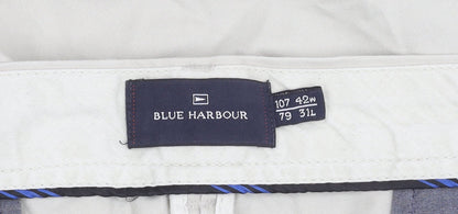 Marks and Spencer Men's Beige Cotton Trousers 42W 31L